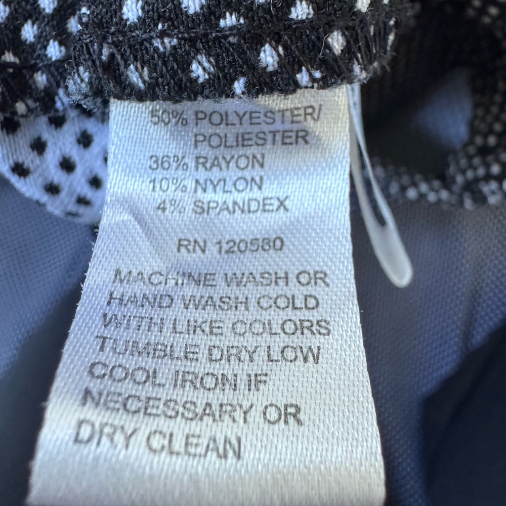 Amanda & Chelsea Women’s Work Pants Size 8, Black & White Polka Dot, Officewear - Picture 8 of 10